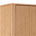 Wardrobe Angley, natural color, H200x100x55cm 