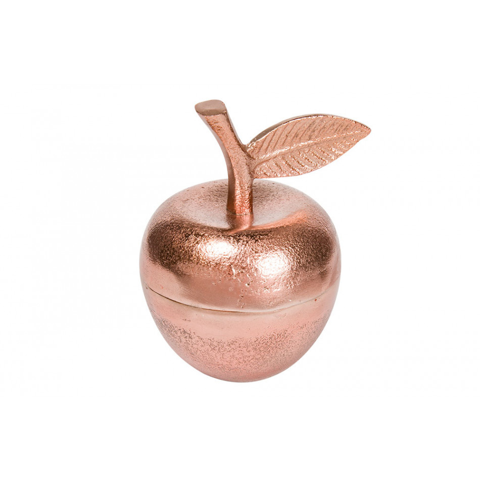 Decorative bowl Apple, aluminium, H12.5x11x11cm