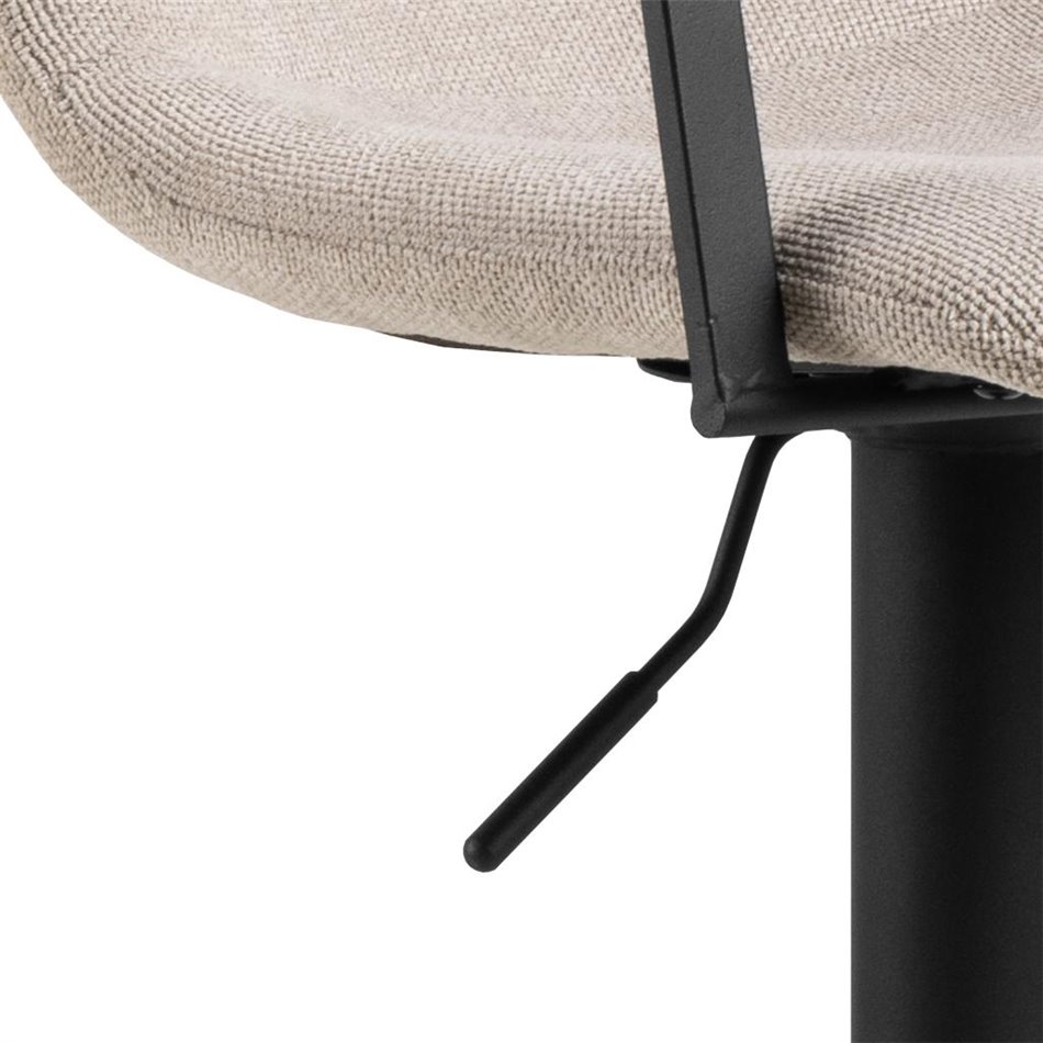 Bar chair Ablok, set of 2 pcs, beige, H114x50x53cm, seat height 63-84cm