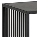 Bookcase Atrington, black, H83x120x35cm 