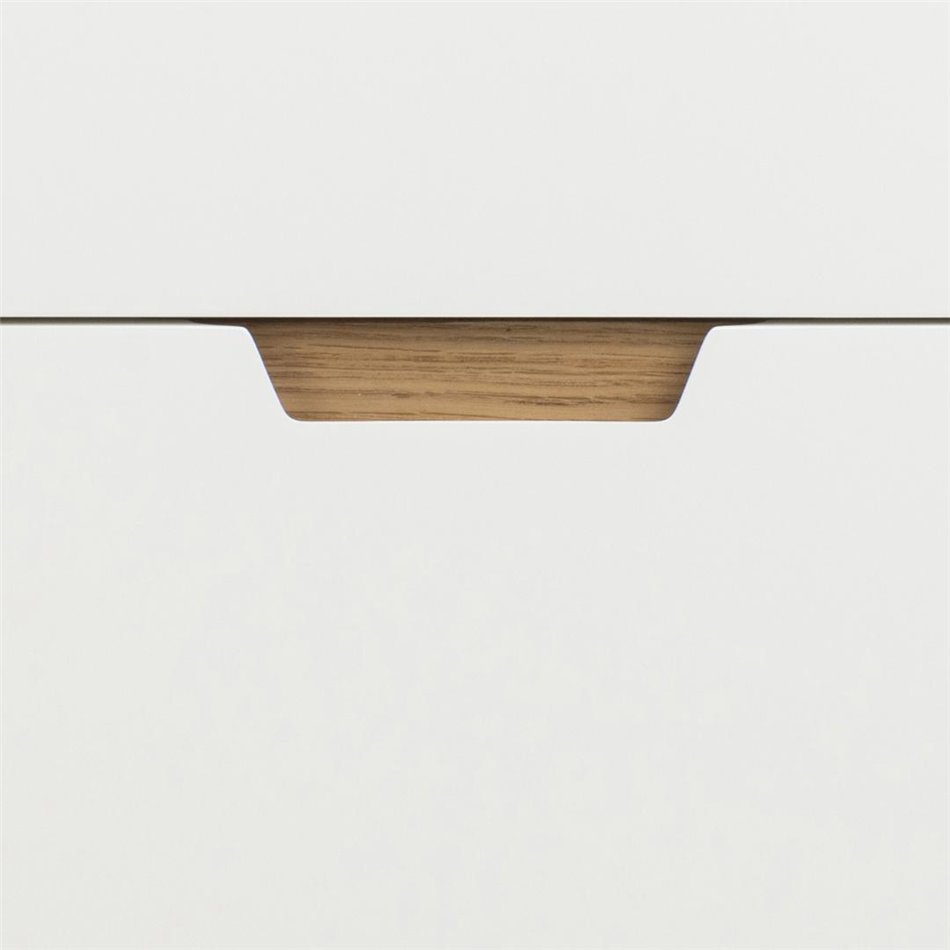 Chest of drawers Alovell, white, H80x80x40cm 