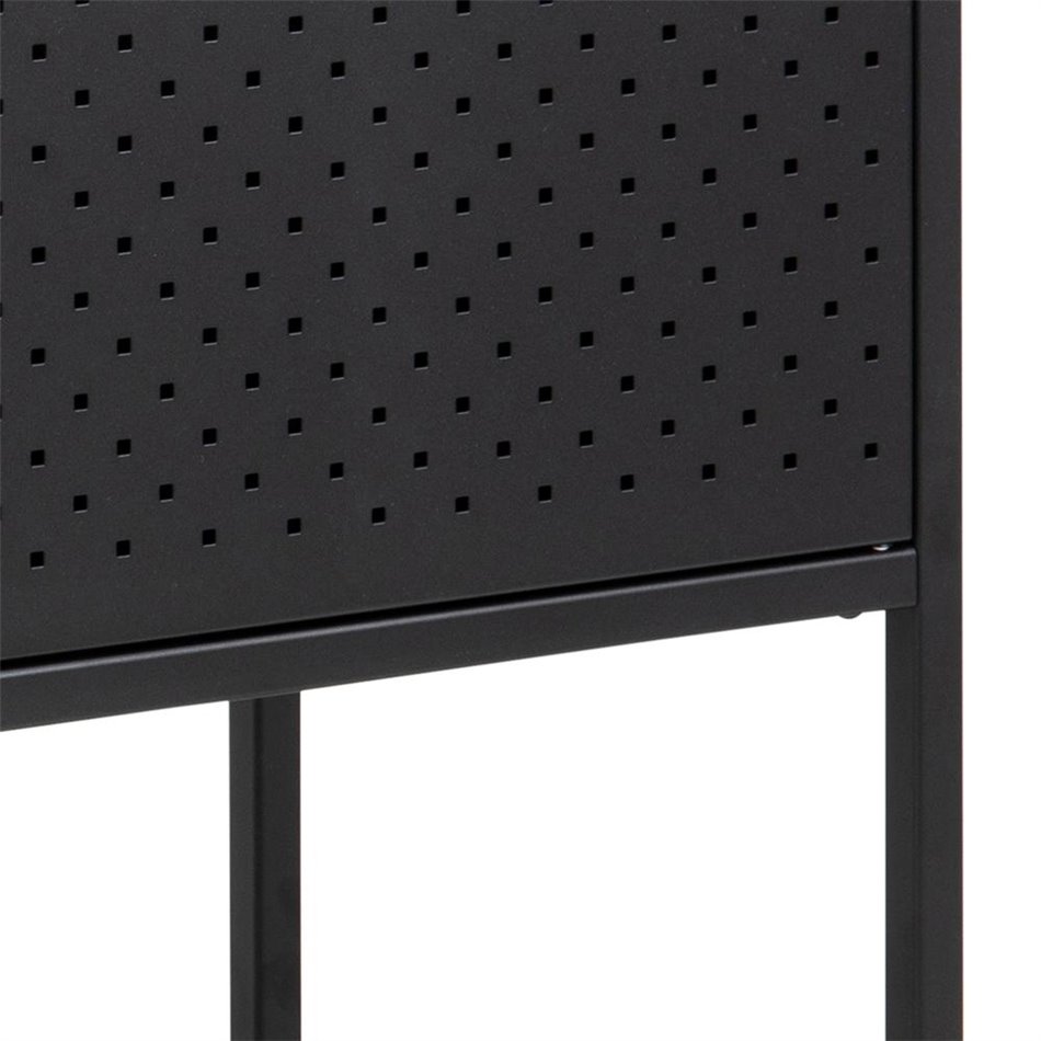 Sideboard Acevton, black, H80x82x40cm 
