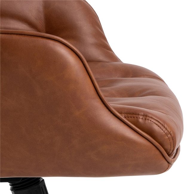 Office chair Ariko, brown, H106x60x67.5cm, seat height 47-57cm