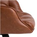 Office chair Ariko, brown, H106x60x67.5cm, seat height 47-57cm