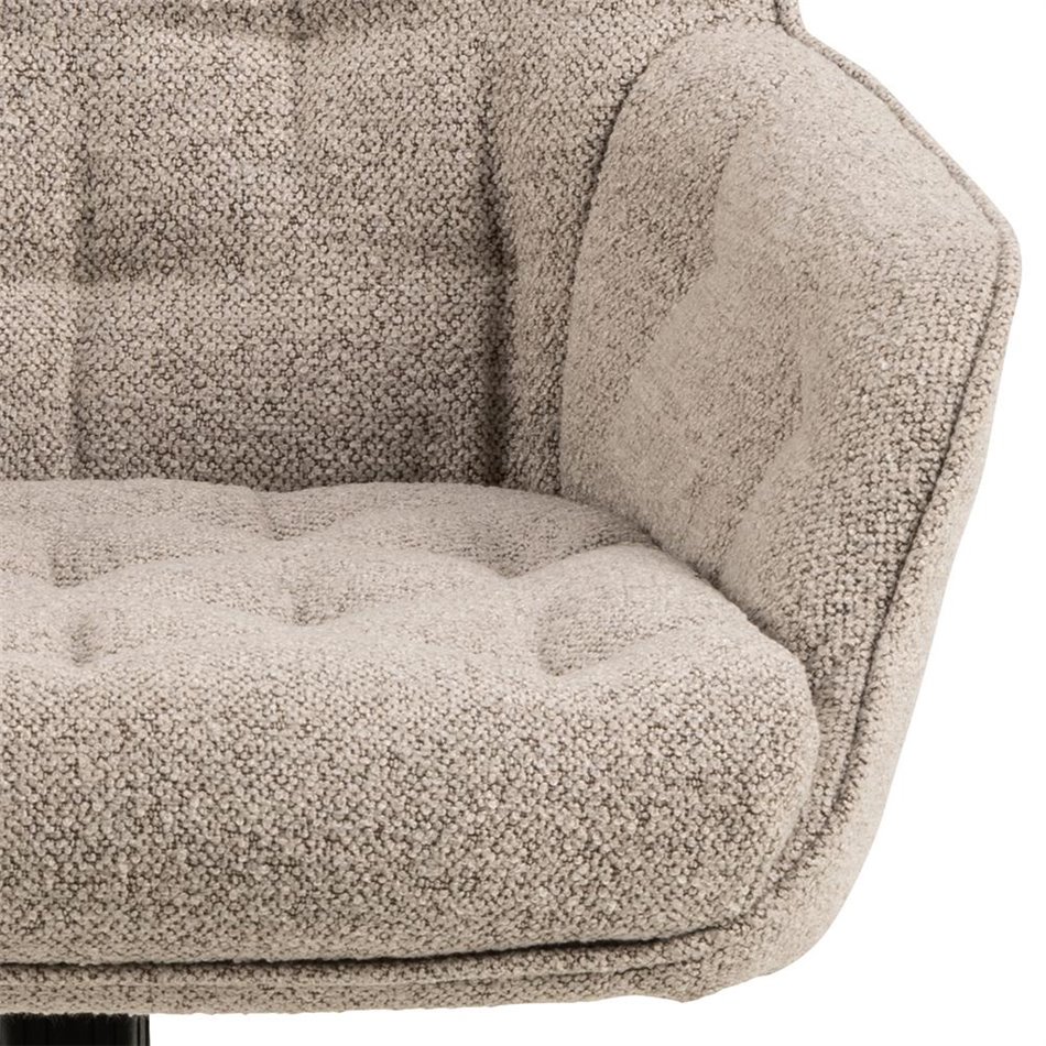 Office chair Ariko, beige, H106x60x67.5cm, seat height 47-57cm