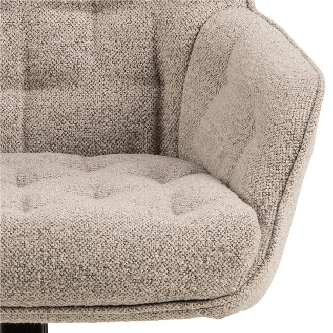 Office chair Ariko, beige, H106x60x67.5cm, seat height 47-57cm