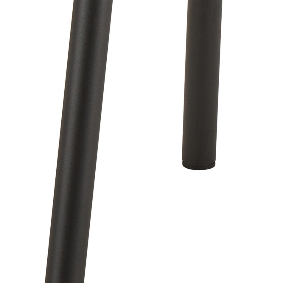 Dining chair Asra, set of 2 pcs, dark grey, H86x50x58cm, seat height 47cm