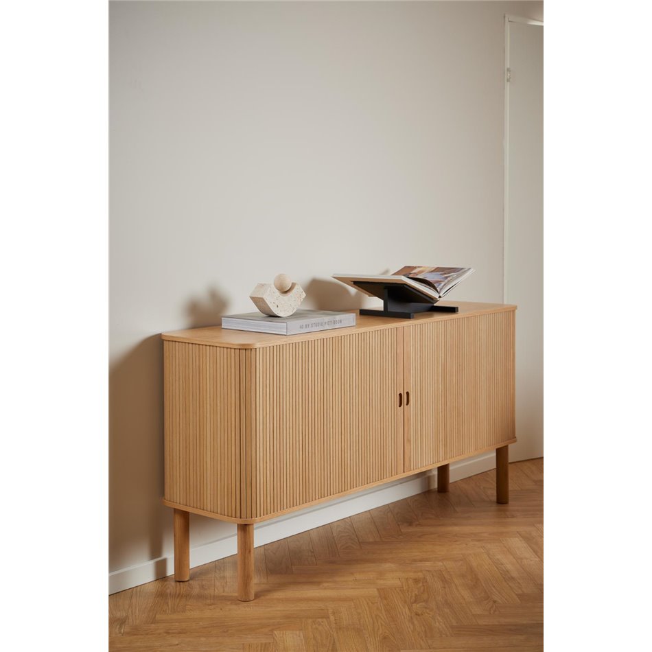Sideboard Angley, natural color, H80x160x40cm 