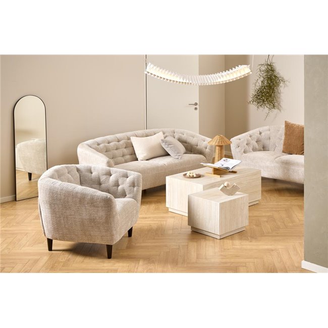 Sofa Aria, 2-seater, beige, H78x150x84cm, seat height 46cm
