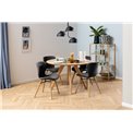 Dining chair Atilde, set of 2 pcs, grey, H82.5x47x53cm, seat height 46.5cm