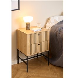 Bedside table Albany, natural color, H70x46x40cm