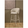 Bar chair Aleanor, set of 2 pcs, beige, H105x54x52cm, seat height 78-78cm