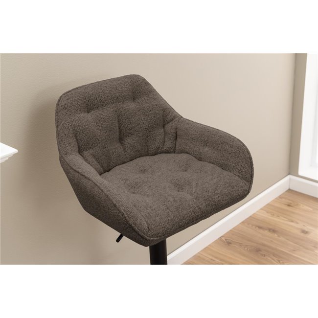 Bar chair Arook, set of 2 pcs, taupe, H109x52x52cm, seat height 63-84cm