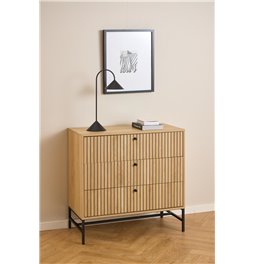 Chest of drawers Albany, natural color, H80x81x40cm
