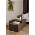 Coffee table set Aice, brown, H40x58x58cm 