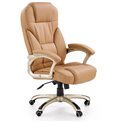Office chair Hesmond, beige eco leather, H112-119x67x70cm