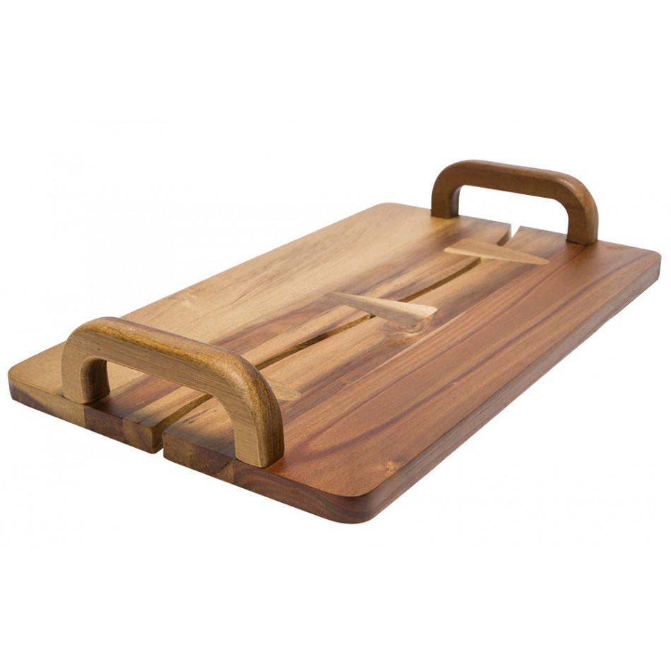 Acacia wood tray Futani, 40x25x6.5cm