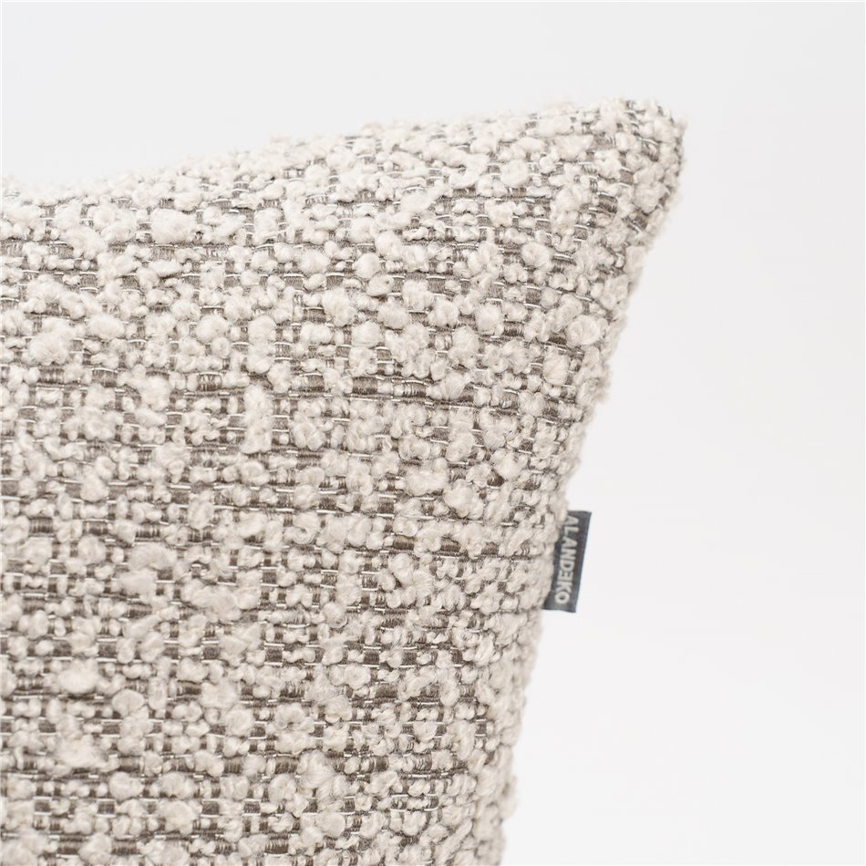 Decorative pillowcase Perugia, taupe, 45x45cm