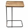 Side table Canape, acacia wood/metal, H55x40x30cm