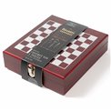 Wine set of 4, with chess board and pieces, H4.5x16.7x14.7cm