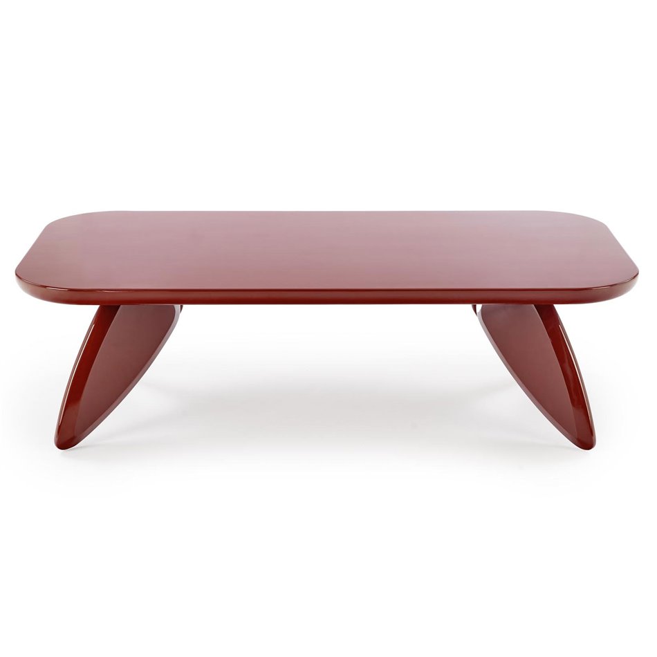 Coffee table Horaya, dark red, MDF, 120x60cm, H36cm 