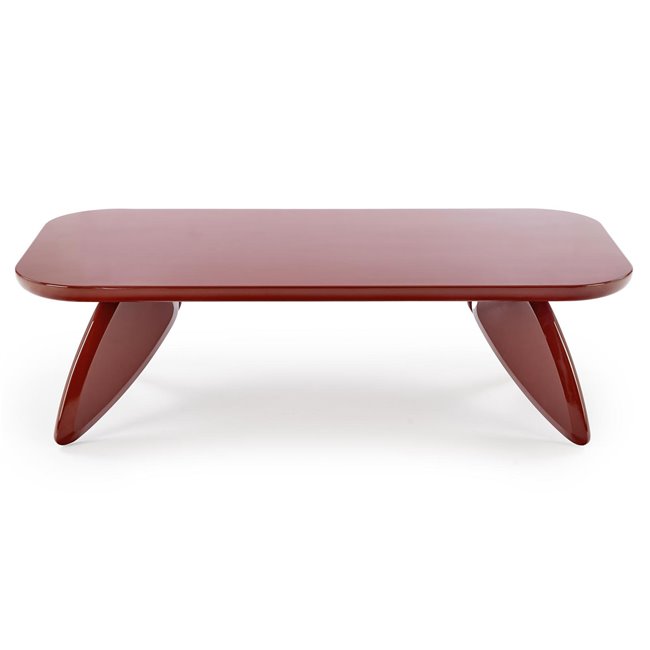 Coffee table Horaya, dark red, MDF, 120x60cm, H36cm 
