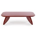 Coffee table Horaya, dark red, MDF, 120x60cm, H36cm 