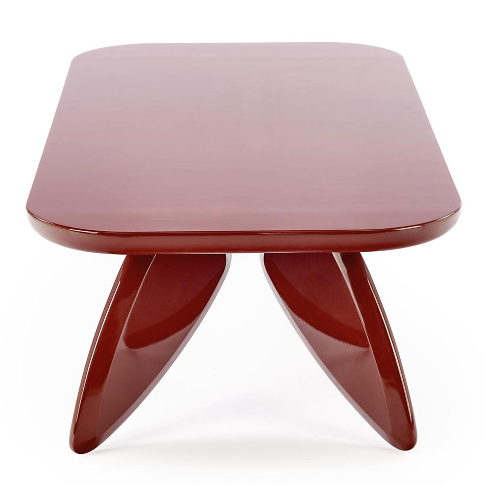 Coffee table Horaya, dark red, MDF, 120x60cm, H36cm 