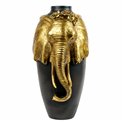 Декоративная ваза Elephant, черный/золотой цвет, H38x22x20cm