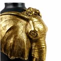 Декоративная ваза Elephant, черный/золотой цвет, H38x22x20cm