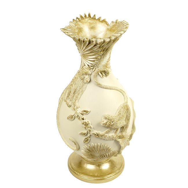 Декоративная ваза Fantasy, кремового/золотой цвет, H38cm, D19.5cm