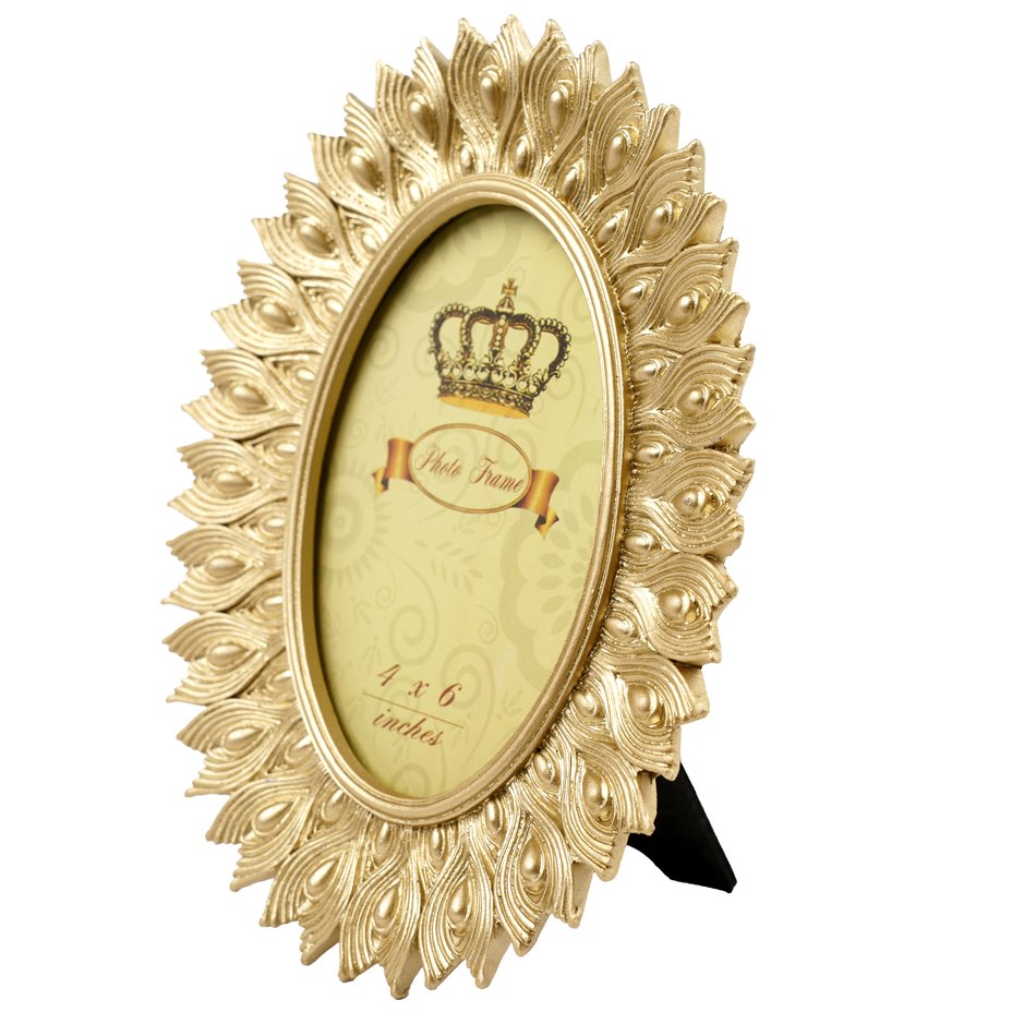 Photo frame Ovale gold, 10x15cm