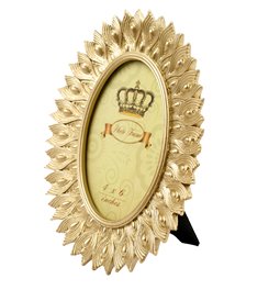 Photo frame Ovale gold, 10x15cm