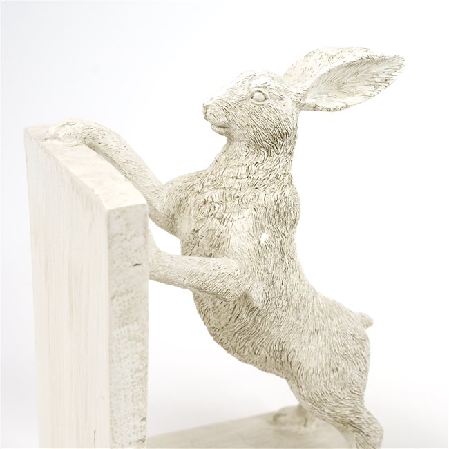 Подставка для книг Rabbit Bookend, белый, комплект, H22x32x11cm