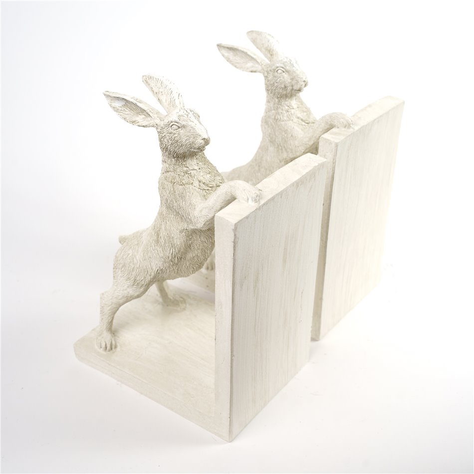 Подставка для книг Rabbit Bookend, белый, комплект, H22x32x11cm