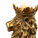 Table lamp Lion, black/gold color, H42.5x21x14cm, E27 40W