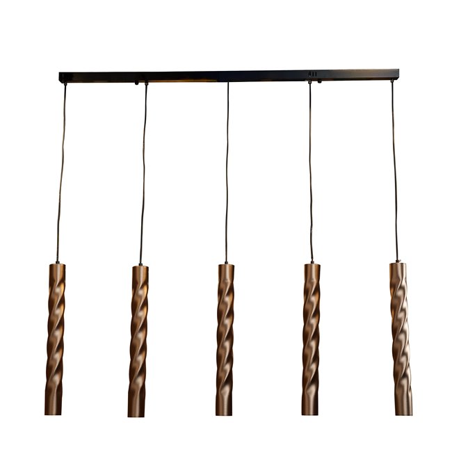 Pendant lamp Imalla Coffe Gold, H55-235x120x5.5cm, GU10x5 5W(MAX)