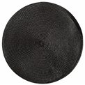 Placemat Braid round, black, D38cm