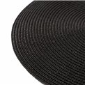 Placemat Braid round, black, D38cm