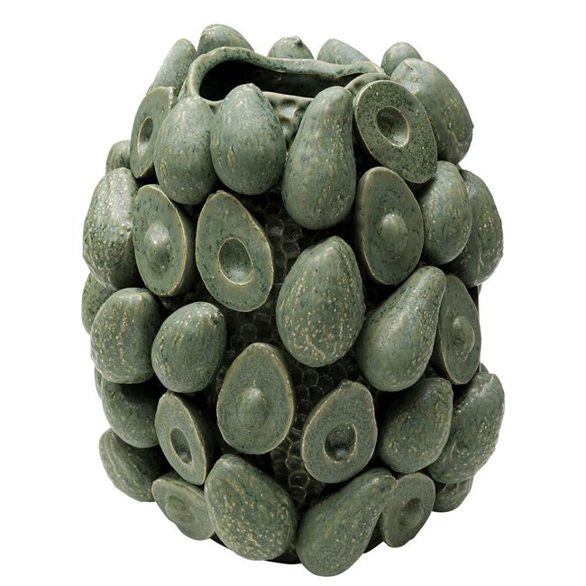 Vase Avocados, green, H31x24x23.5cm