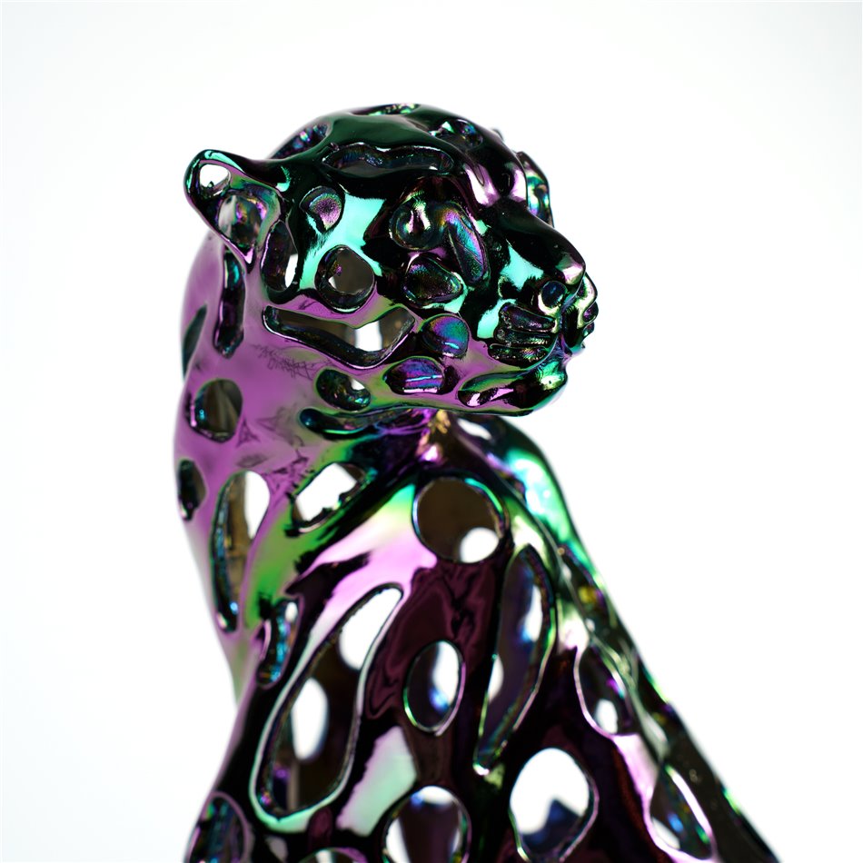 Decorative figure Leopard Shiny, H42x22x16.5cm