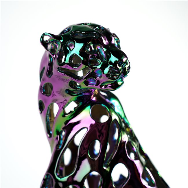 Decorative figure Leopard Shiny, H42x22x16.5cm