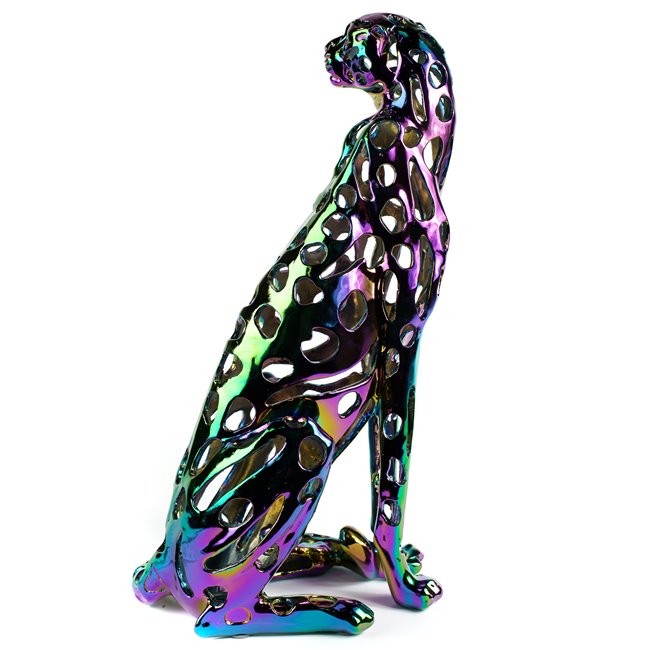 Decorative figure Leopard Shiny, H42x22x16.5cm