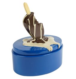 Decorative box with lid Ice cream, H18x14.5x11cm