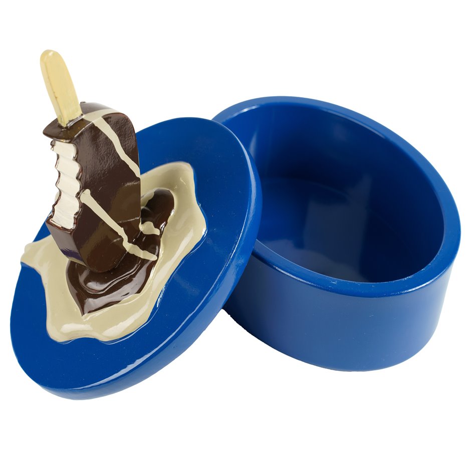 Decorative box with lid Ice cream, H18x14.5x11cm