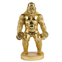 Deco figurine Orangutan Gold, H33x14x19cm