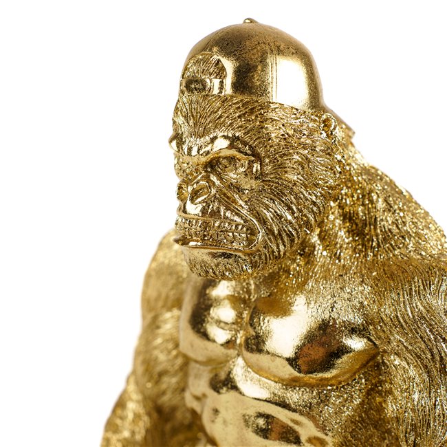 Deco figurine Orangutan Gold, H33x14x19cm