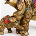 Deco figurine 2 Elephants, H25x32x15.5cm