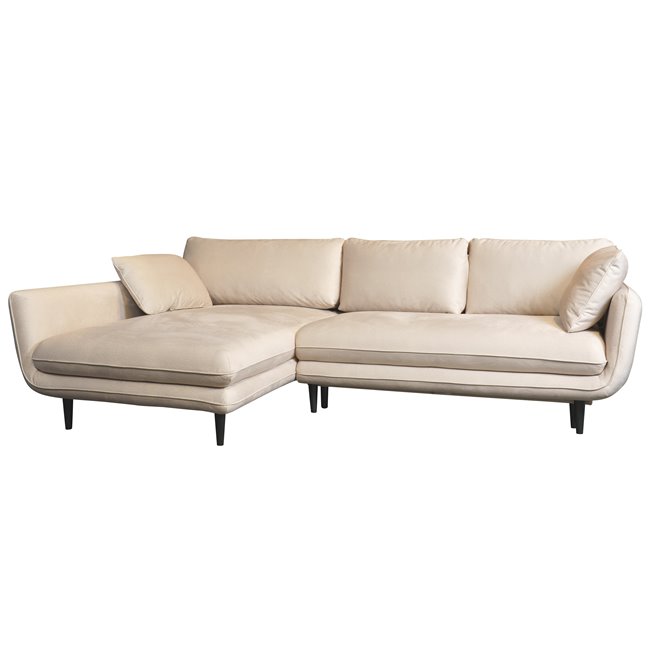 Corner sofa Wesolano, left corner, sleeping function, Elem17, H83x260x167cm, seat height 43cm