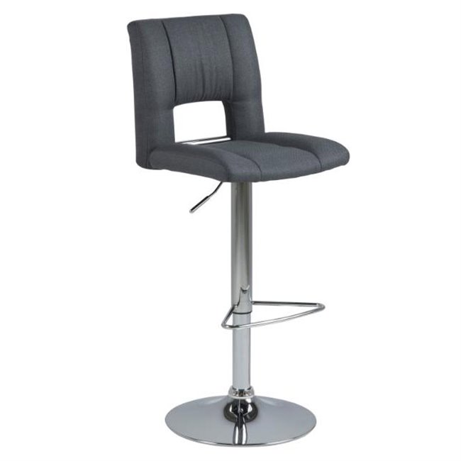 Bar stool Asylva, d.grey, H115x41.5x52cm, seat height 62-83cm